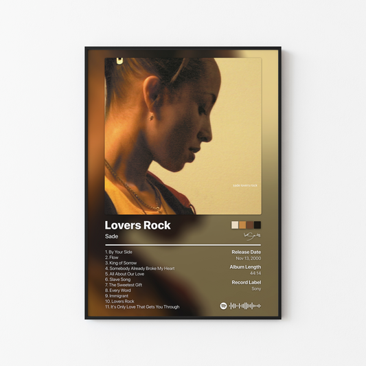 Sade Lovers Rock Album Poster