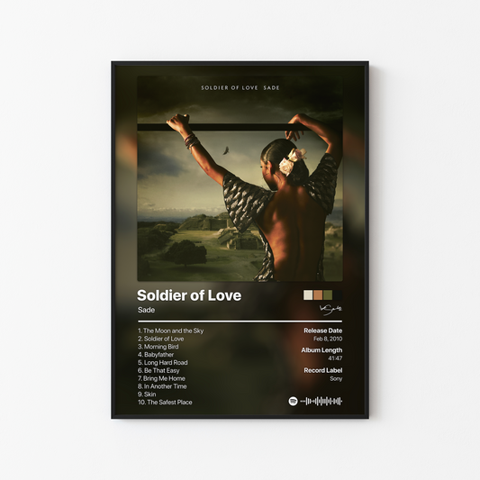 Sade Soldier of Love Album Poster