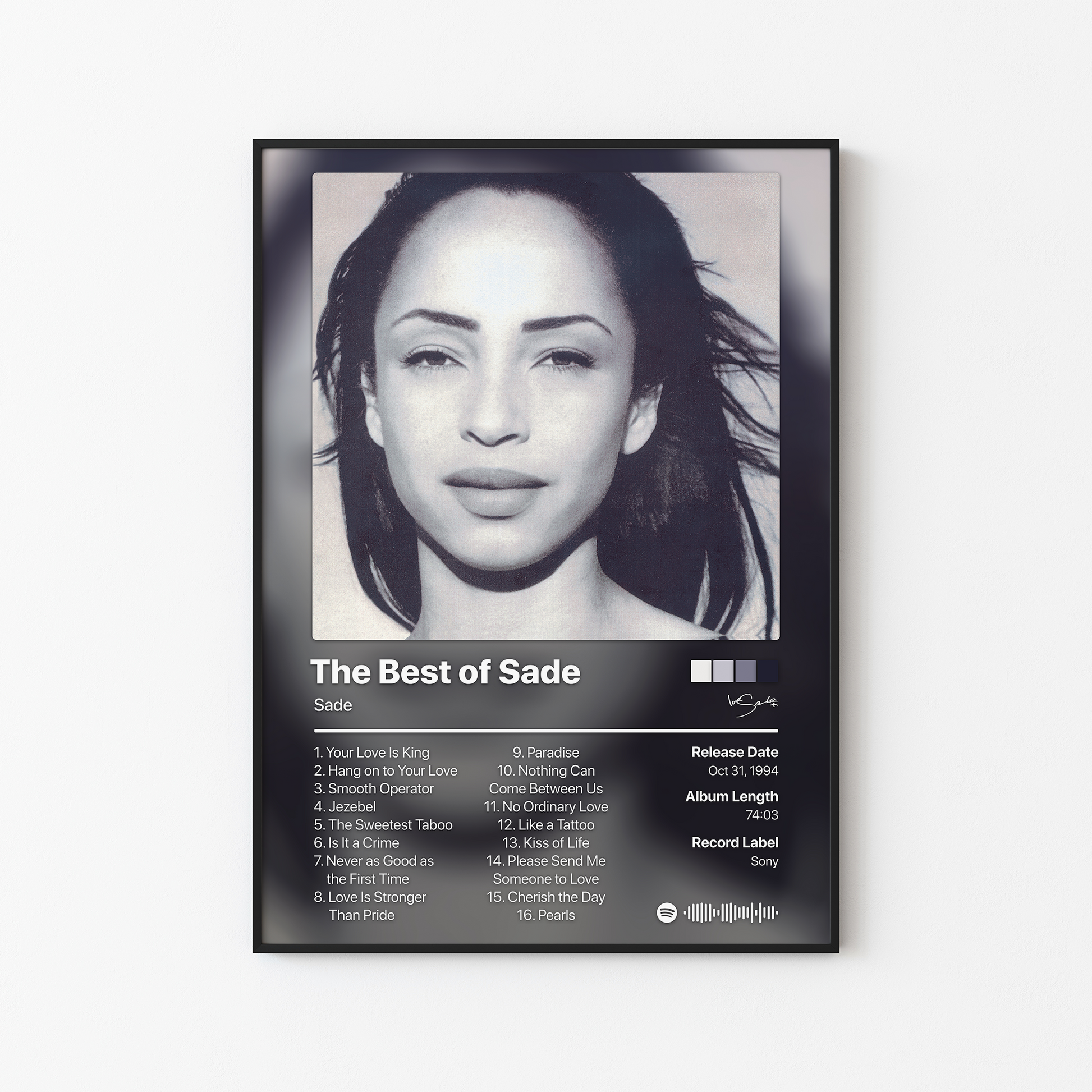 Sade The Best of Sade Album Poster