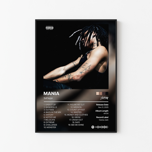 SoFaygo MANIA Album Poster