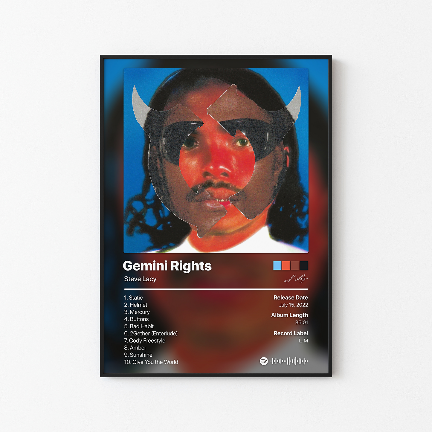 Steve Lacy Gemini Rights Album Poster