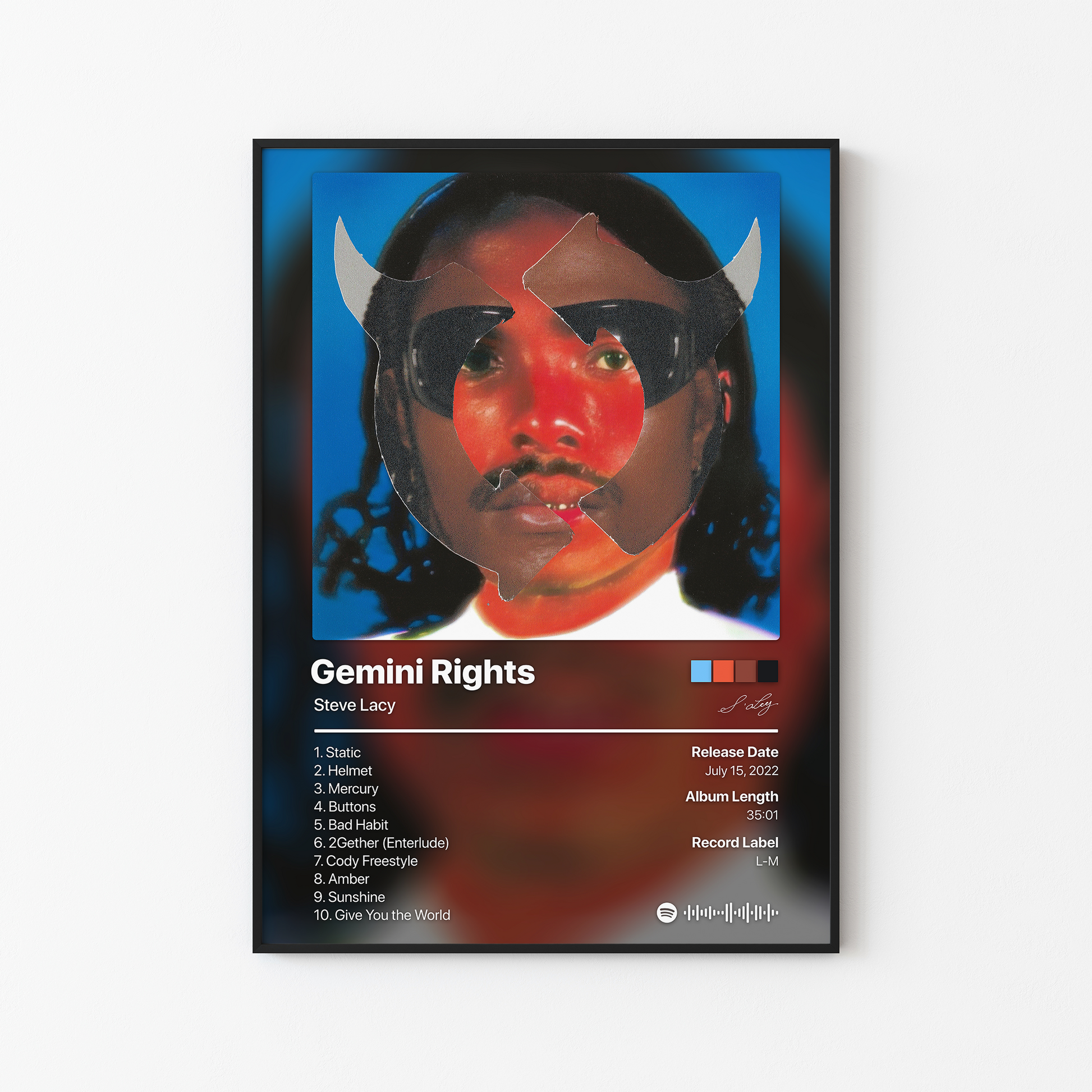 Steve Lacy Gemini Rights Album Poster