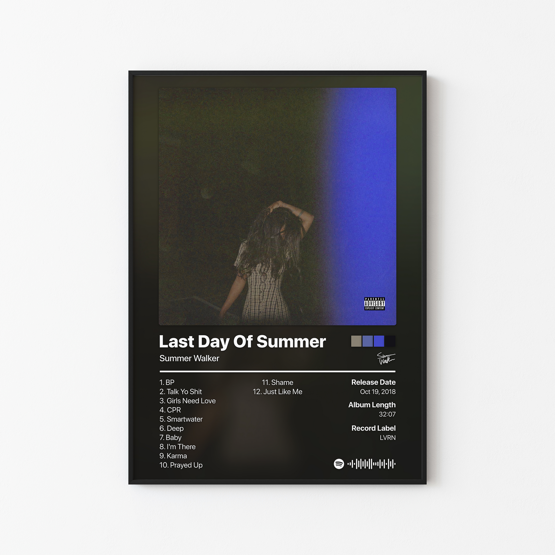 Summer Walker Last Day Of Summer Album Poster