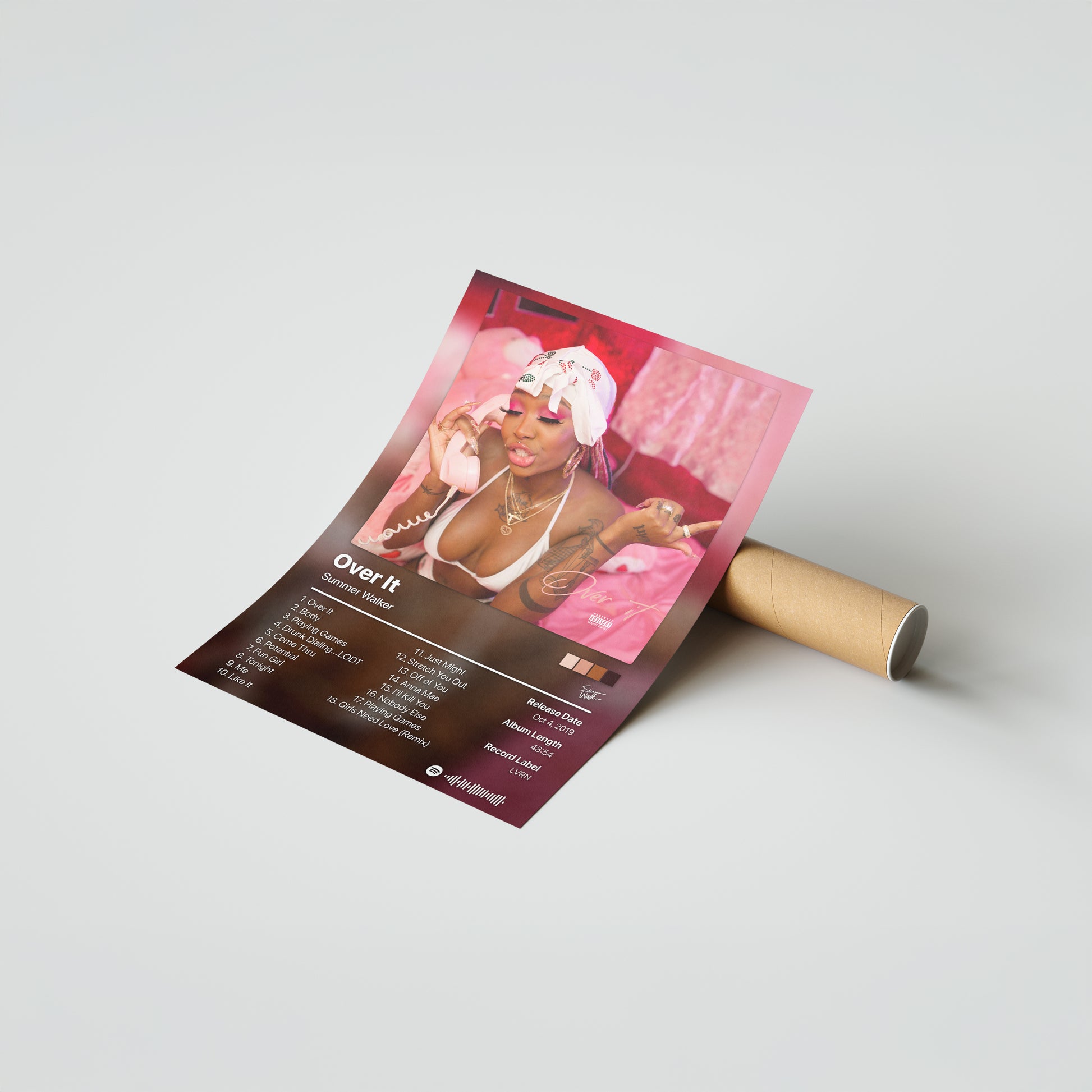 Summer Walker Over It Album Poster