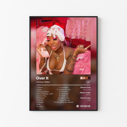 Summer Walker Over It Album Poster