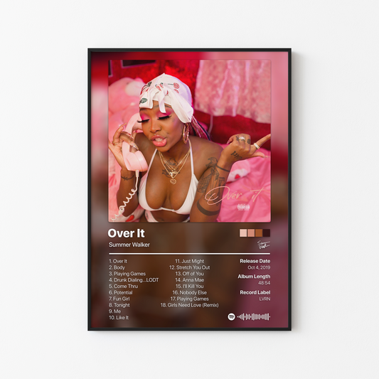 Summer Walker Over It Album Poster