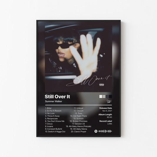 Summer Walker Still Over It Album Poster