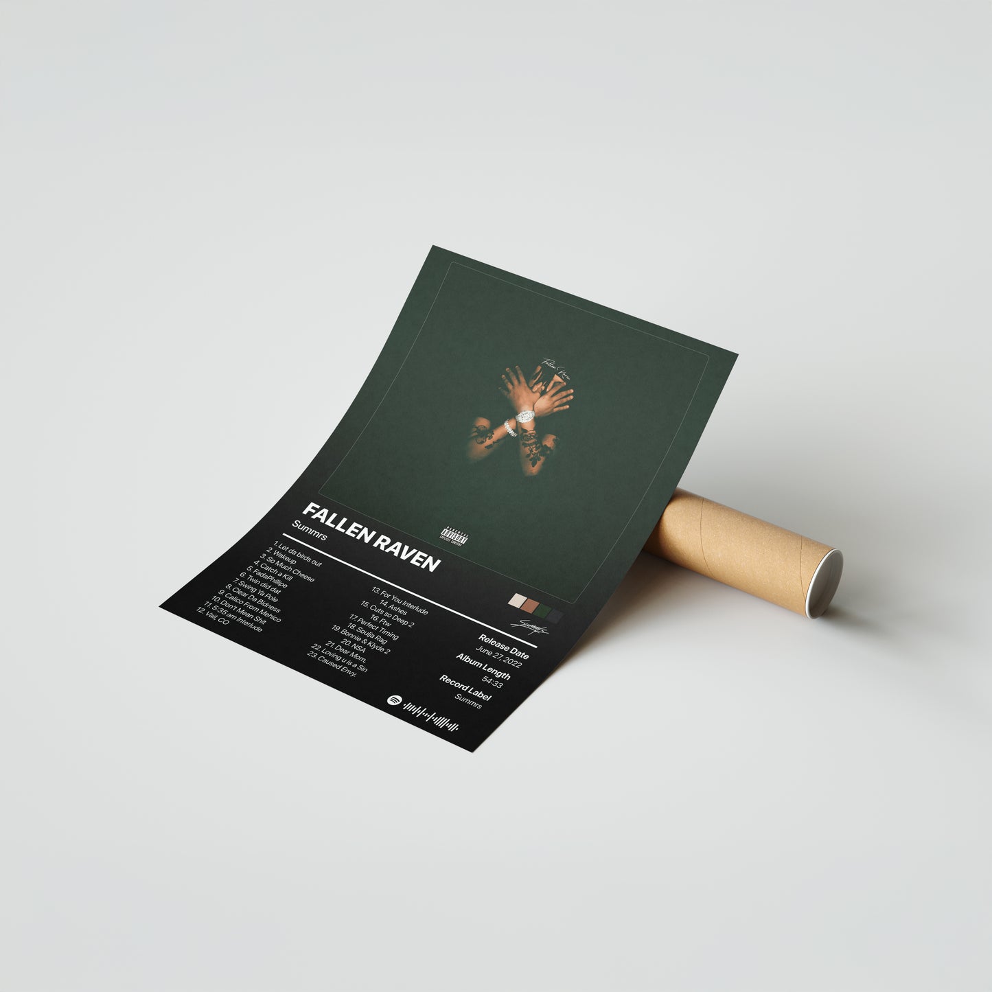 Summrs FALLEN RAVEN Album Poster
