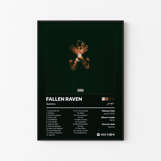 Summrs FALLEN RAVEN Album Poster