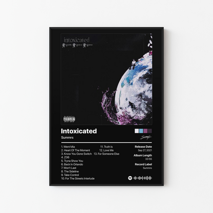 Summrs Intoxicated Album Poster