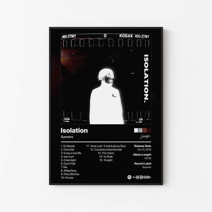 Summrs Isolation Album Poster