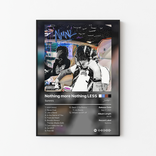 Summrs Nothing more Nothing LESS Album Poster