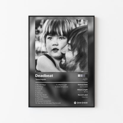 Tame Impala Deadbeat Album Poster