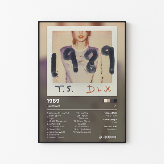 Taylor Swift 1989 (Deluxe) Album Poster