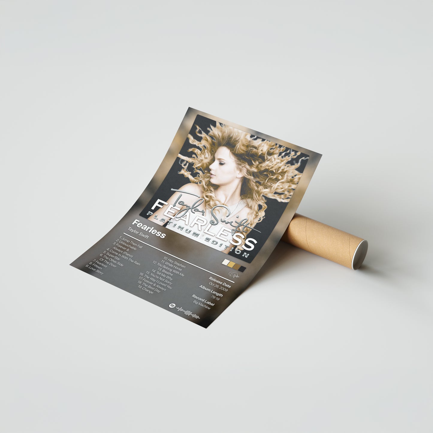 Taylor Swift Fearless (Platinum Edition) Album Poster