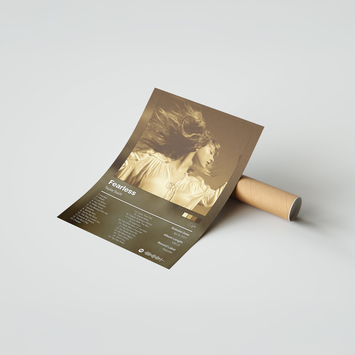 Taylor Swift Fearless (Taylor's Version) Album Poster
