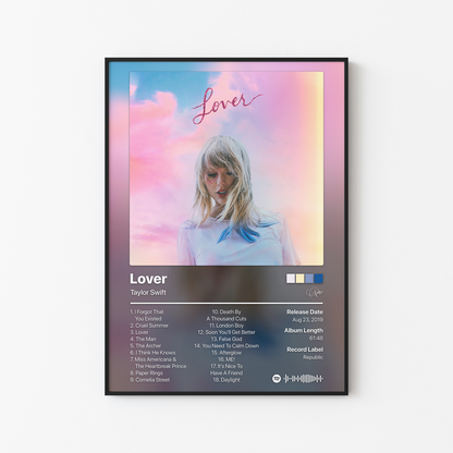 Taylor Swift Lover Album Poster