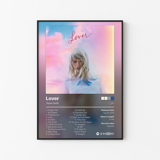 Taylor Swift Lover Album Poster