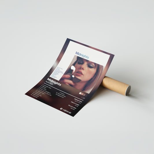 Taylor Swift Midnights Album Poster