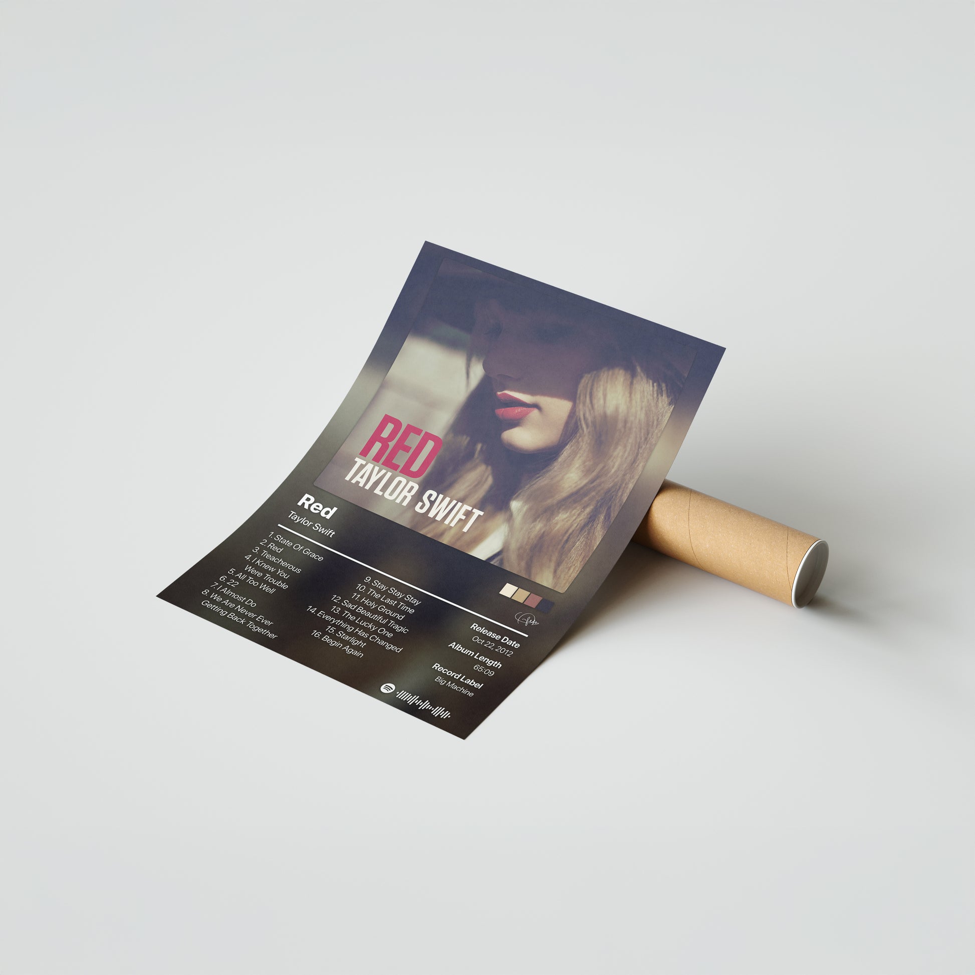 Taylor Swift Red Album Poster