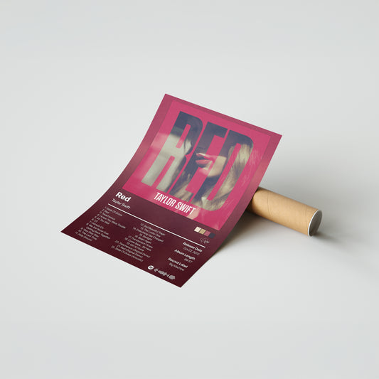 Taylor Swift Red (Deluxe) Album Poster