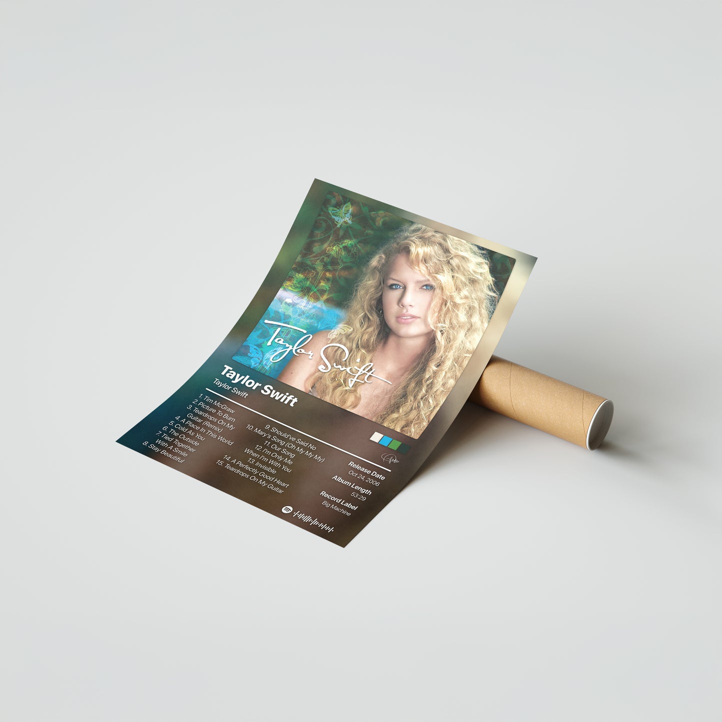 Taylor Swift Self Titled Album Poster