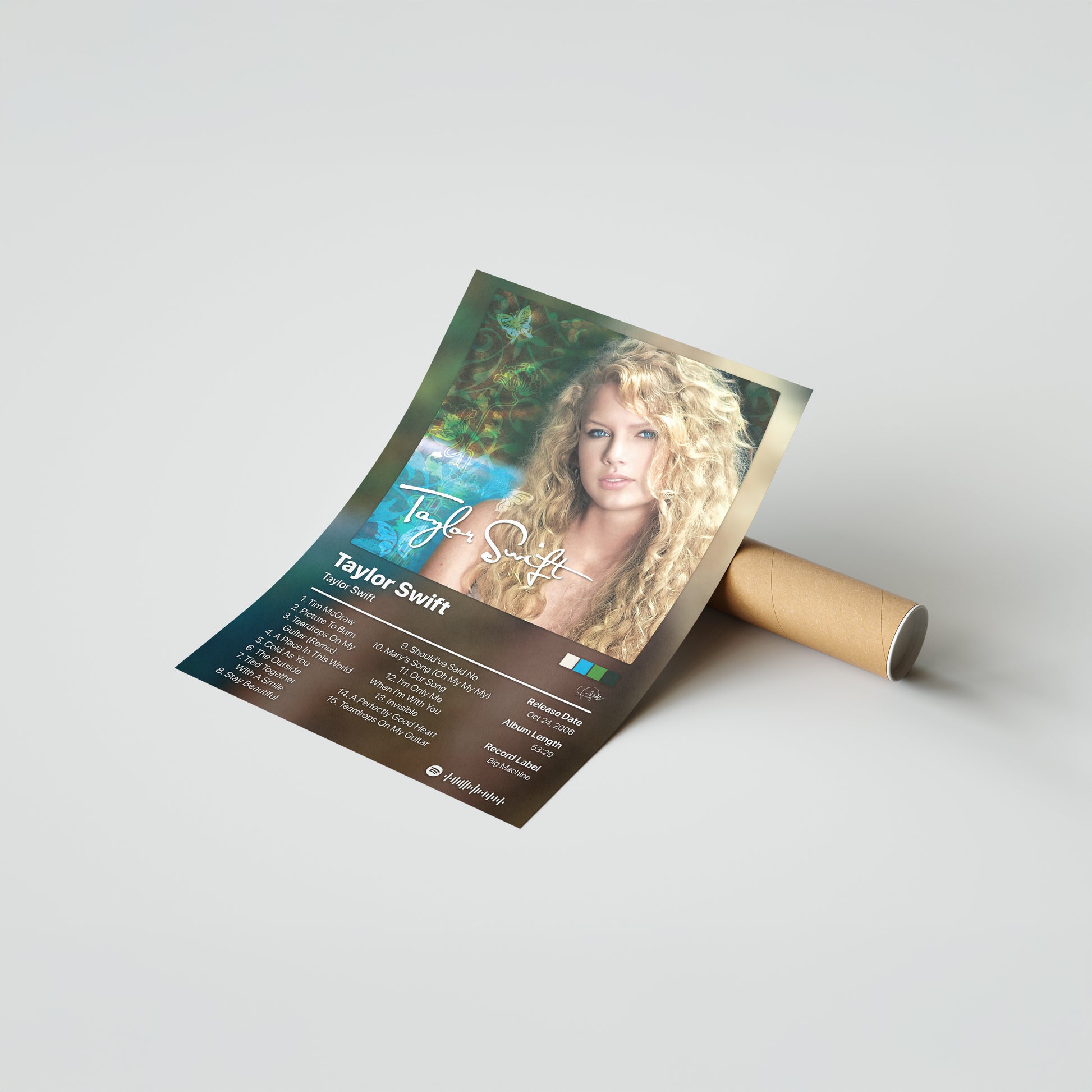Taylor Swift Self Titled Album Poster