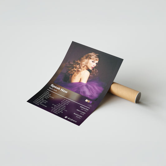 Taylor Swift Speak Now (Taylor's Version) Album Poster