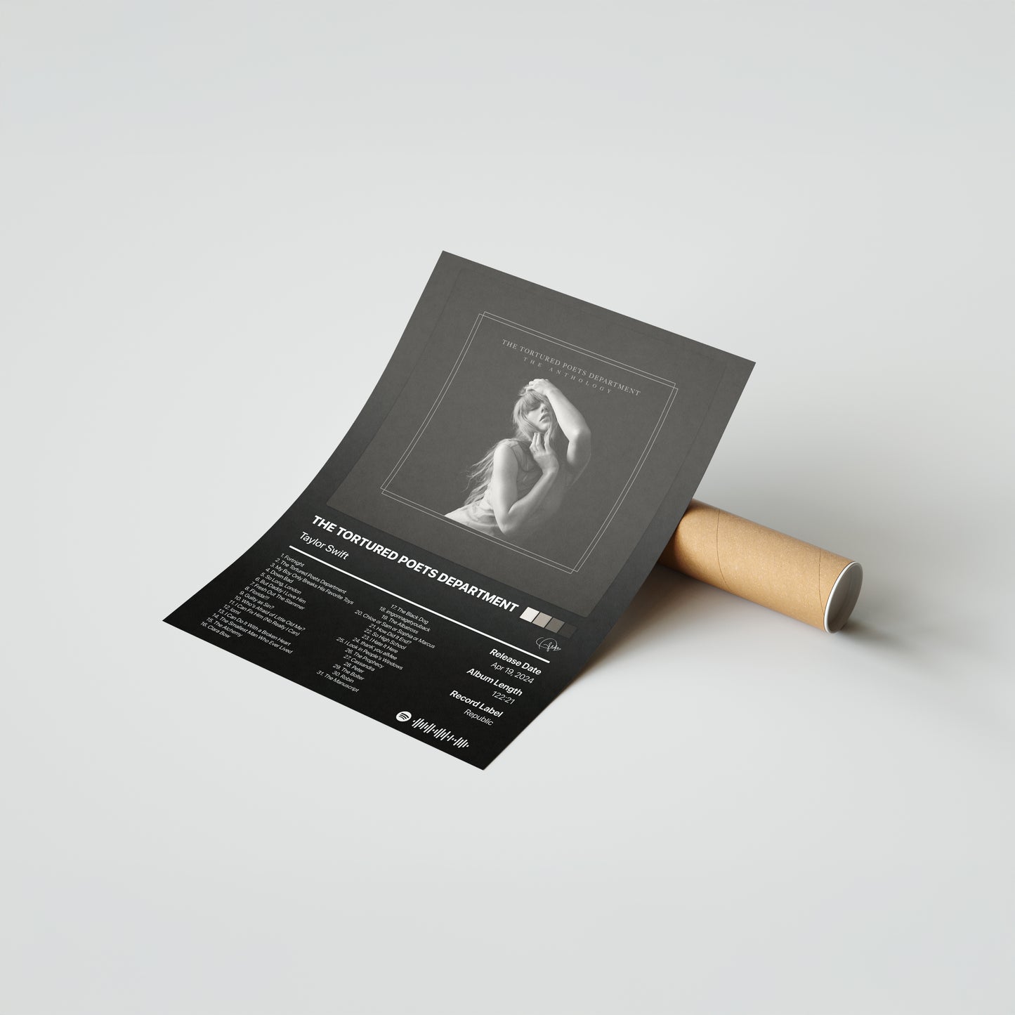 Taylor Swift THE TORTURED POETS DEPARTMENT: THE ANTHOLOGY Album Poster