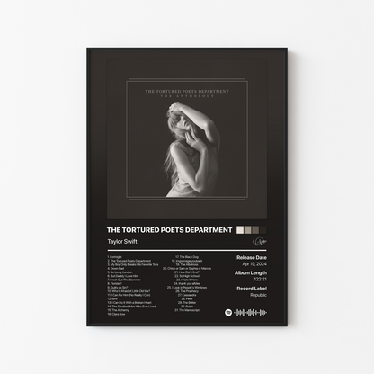 Taylor Swift THE TORTURED POETS DEPARTMENT: THE ANTHOLOGY Album Poster