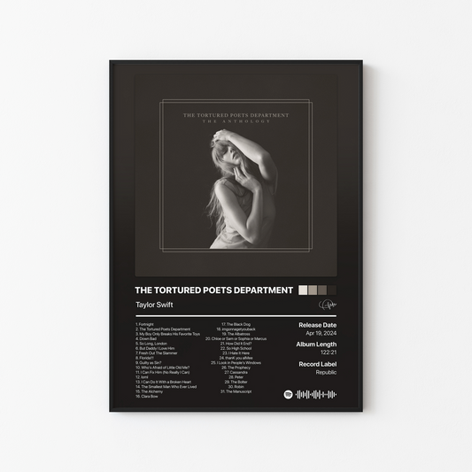 Taylor Swift THE TORTURED POETS DEPARTMENT: THE ANTHOLOGY Album Poster