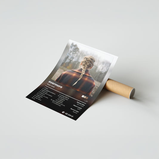 Taylor Swift evermore Album Poster