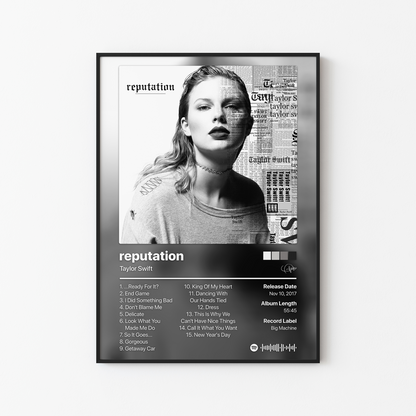 Taylor Swift reputation Album Poster