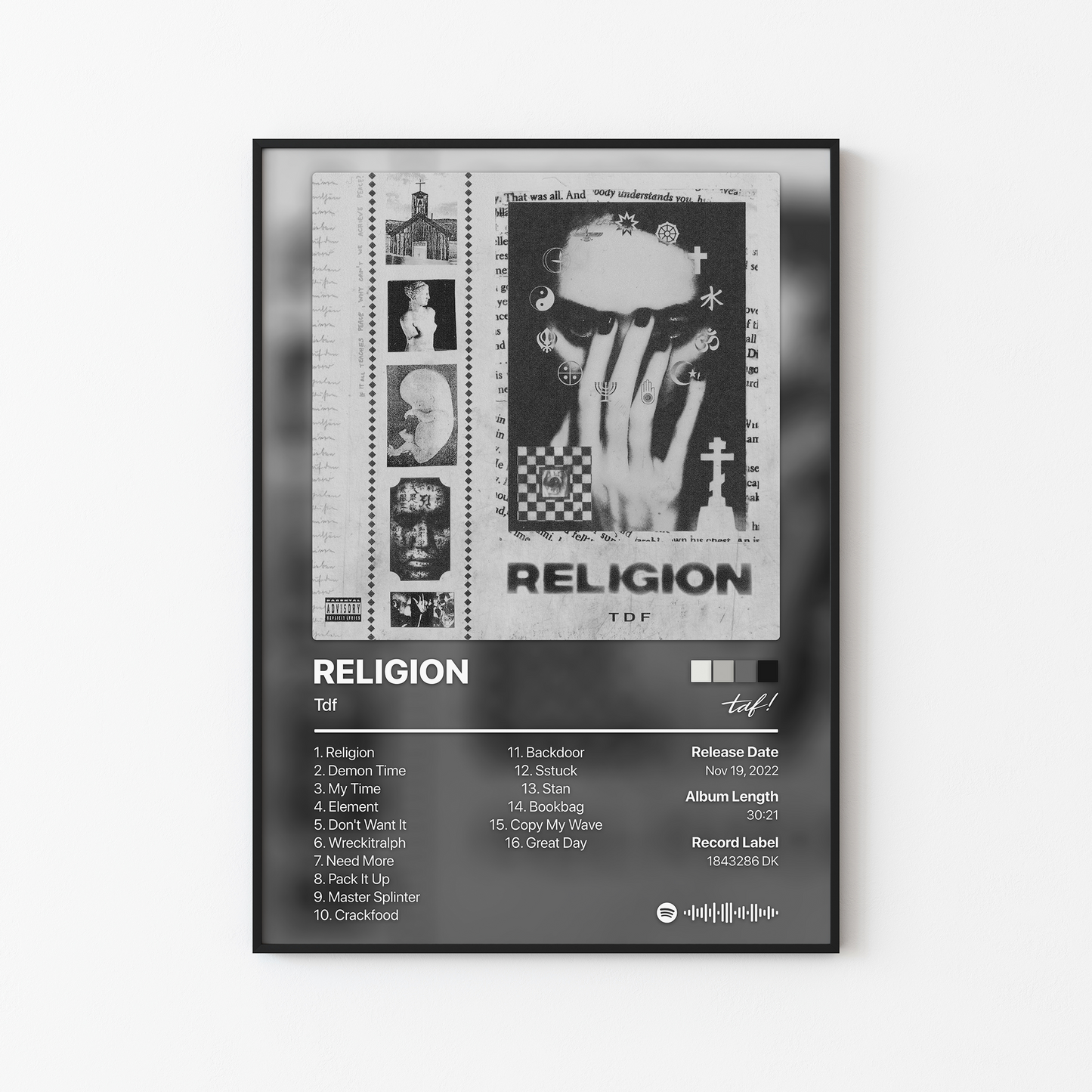 Tdf RELIGION Album Poster