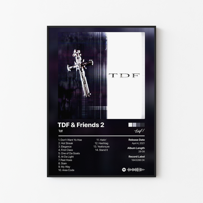 Tdf TDF & Friends 2 Album Poster