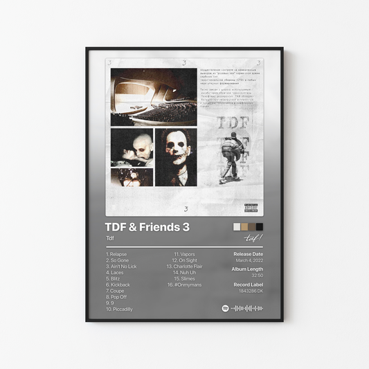 Tdf TDF & Friends 3 Album Poster
