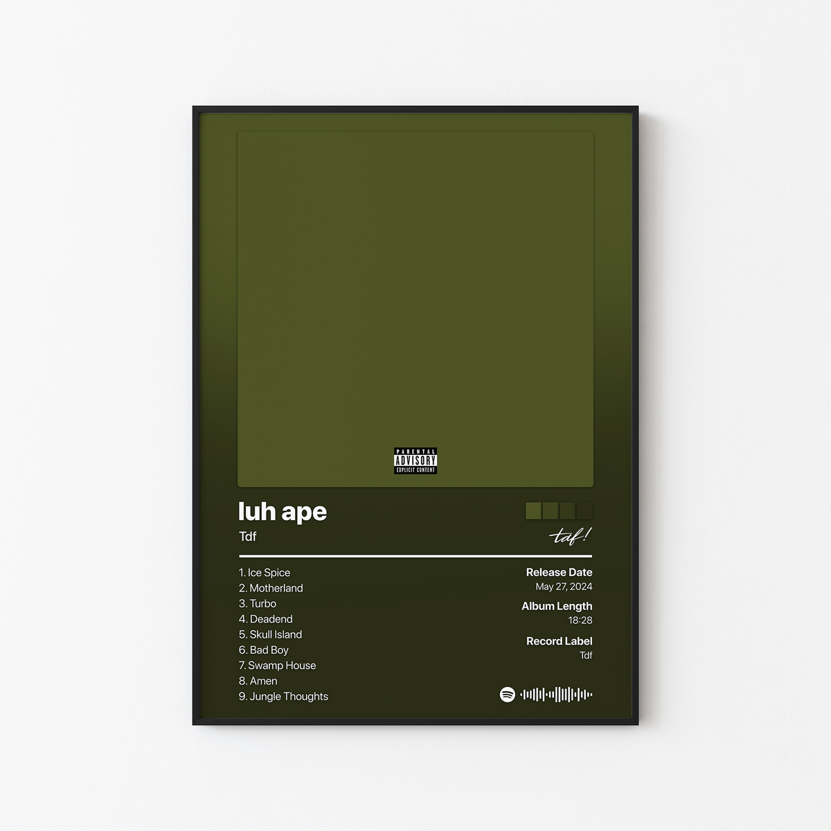 Tdf luh ape Album Poster