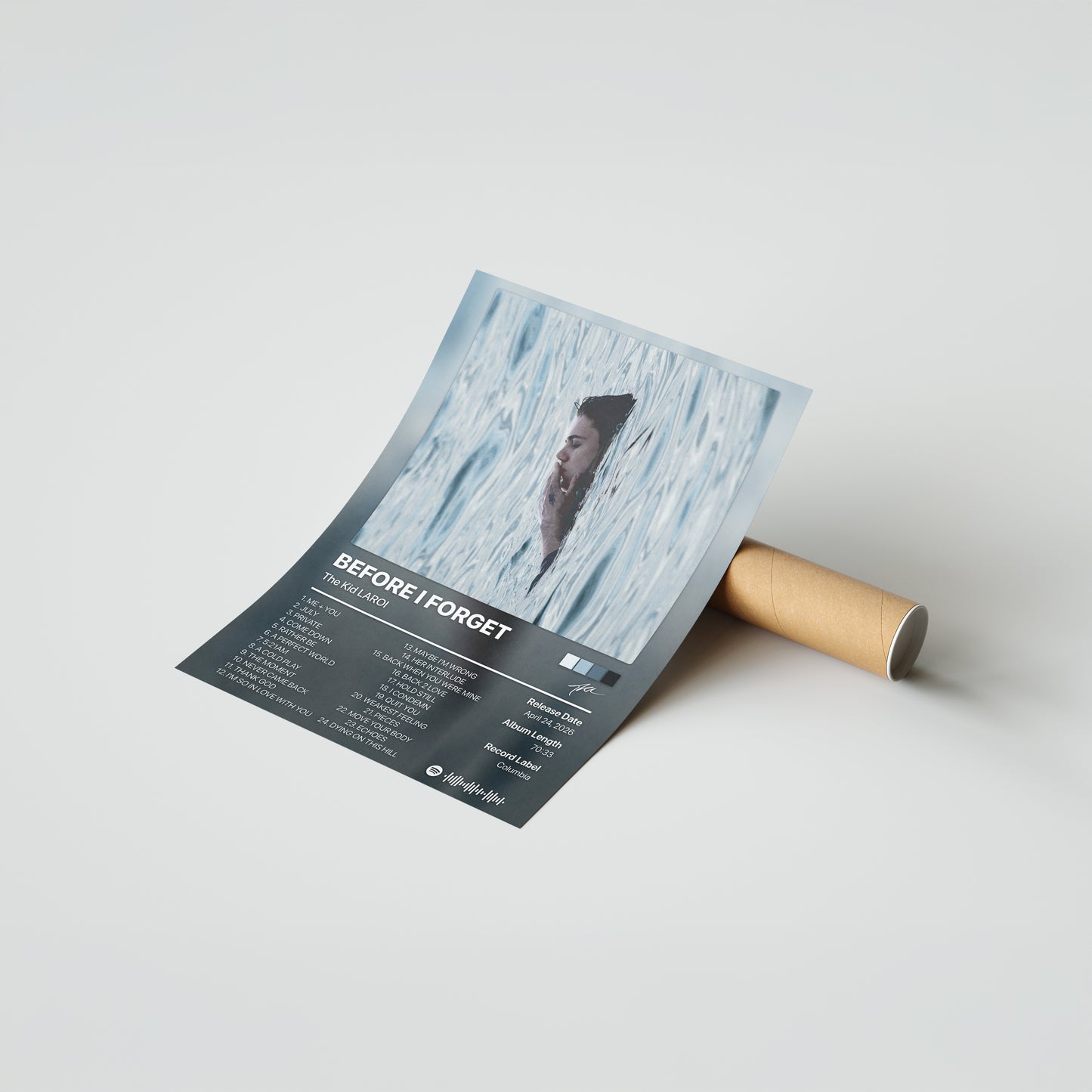 The Kid LAROI BEFORE I FORGET Album Poster