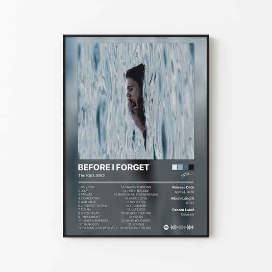 The Kid LAROI BEFORE I FORGET (Deluxe) Album Poster
