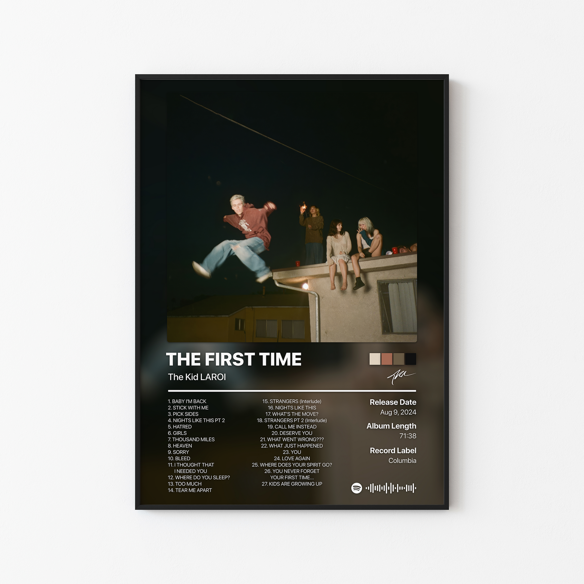 The Kid LAROI THE FIRST TIME (Deluxe) Album Poster