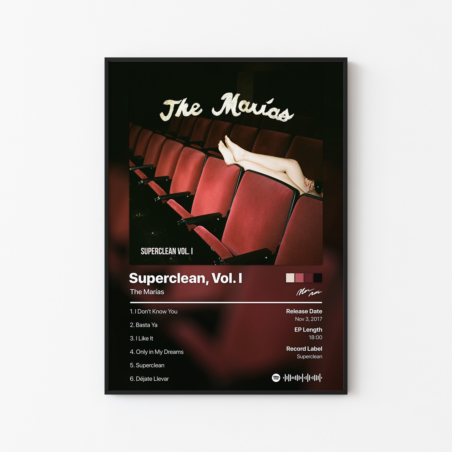 The Marias Superclean, Vol. 1 Album Poster