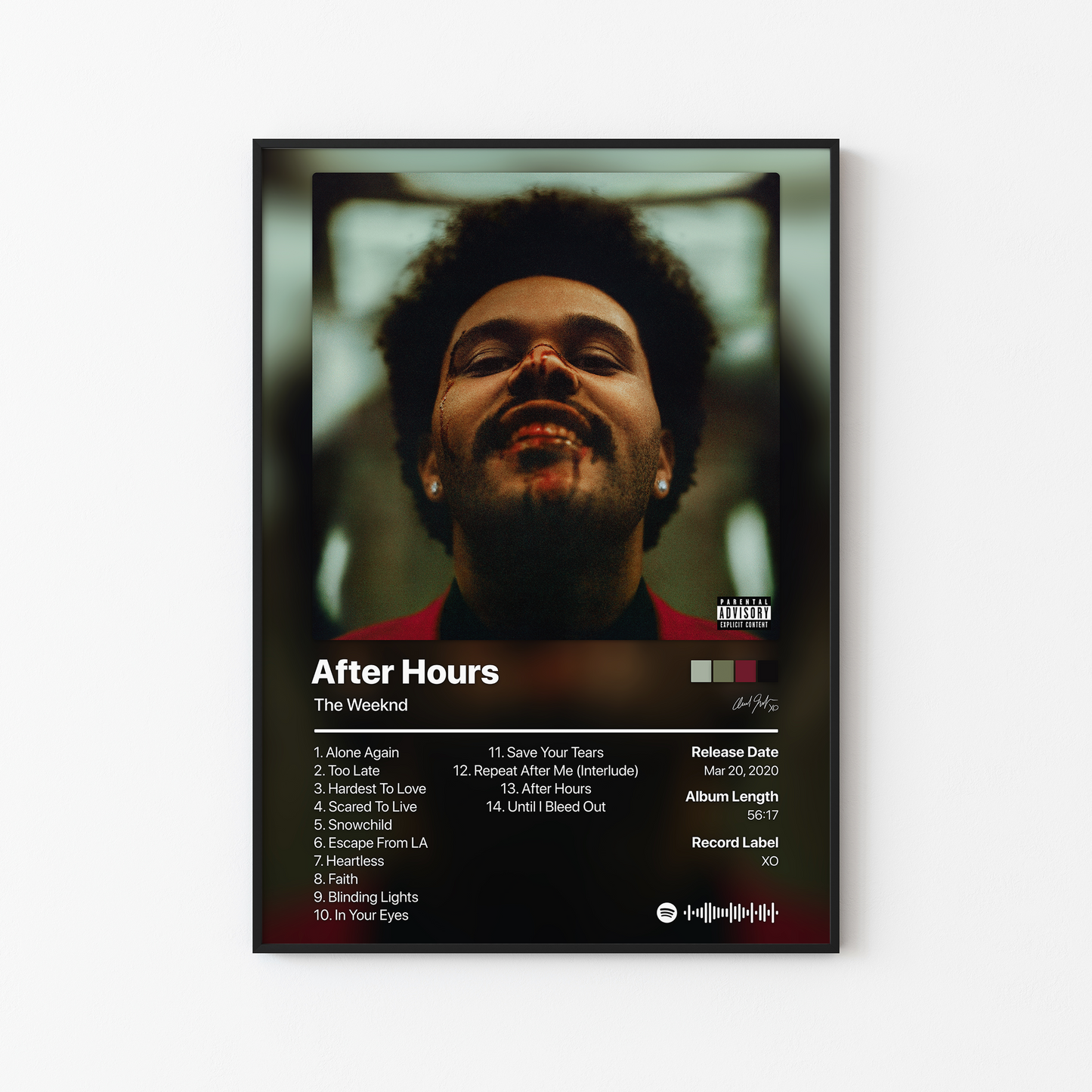 The Weeknd After Hours Album Poster