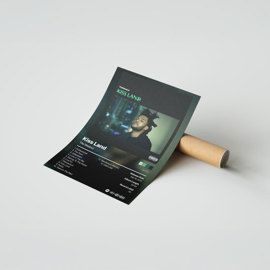 The Weeknd Kiss Land Album Poster