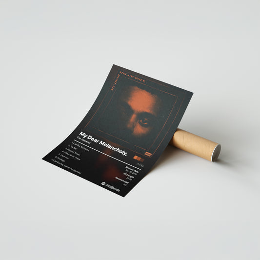 The Weeknd My Dear Melancholy Album Poster