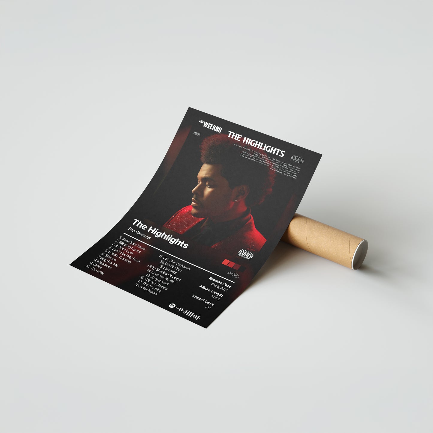 The Weeknd The Highlights Album Poster