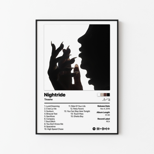Tinashe Nightride Album Poster