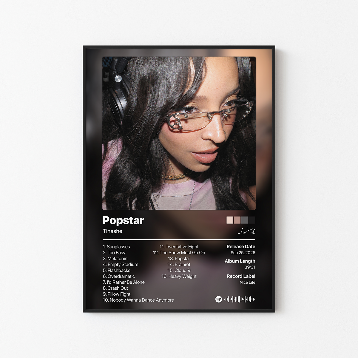 Tinashe Popstar Album Poster
