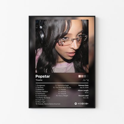 Tinashe Popstar Album Poster