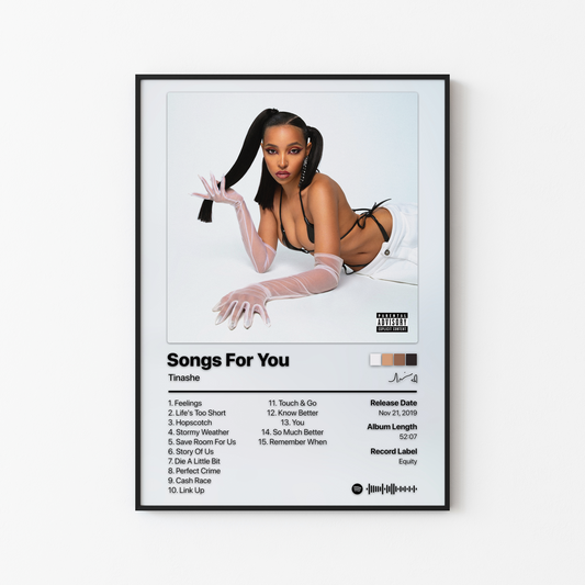 Tinashe Songs For You Album Poster