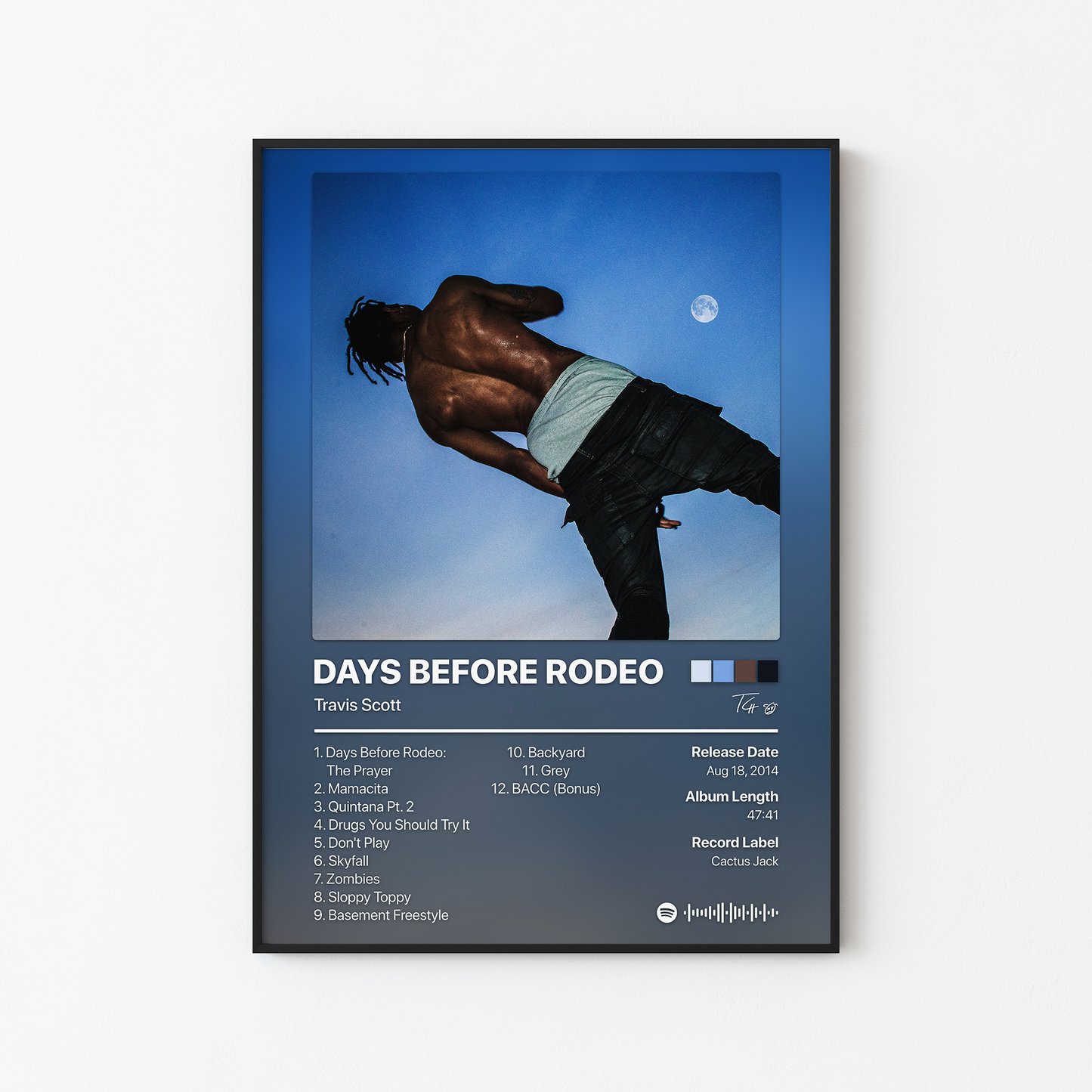 Travis Scott DAYS BEFORE RODEO Album Poster